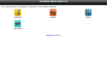 Tablet Screenshot of joesmobilemarine.net